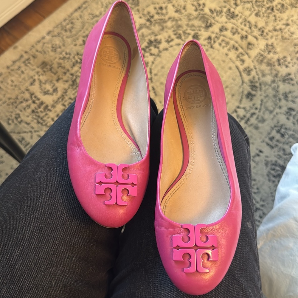 Tory Burch Pink Ballet Flats